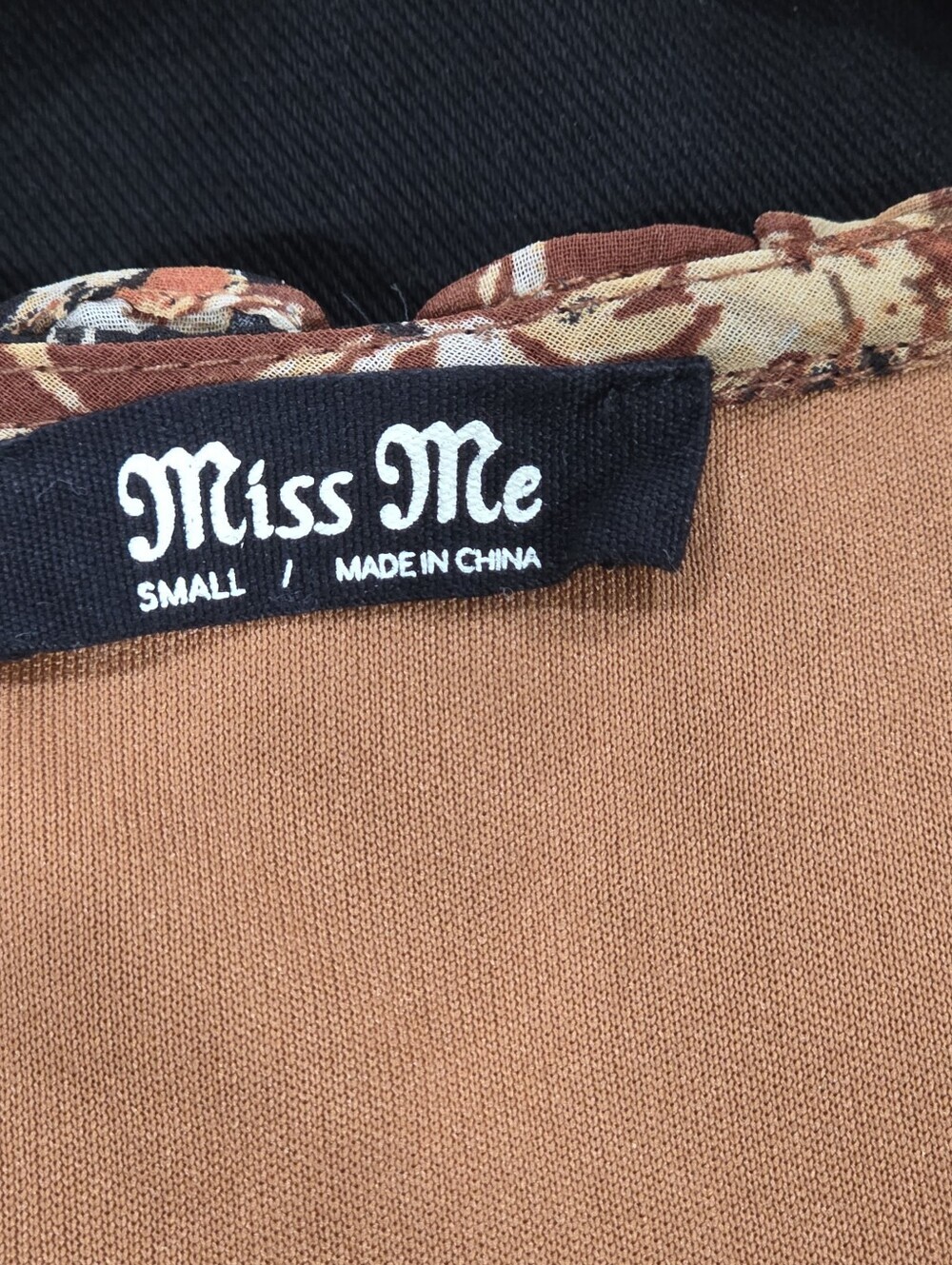 Miss Me Paisley Bohi Rust Color Mix Printed Woven Top - Picture 10 of 11
